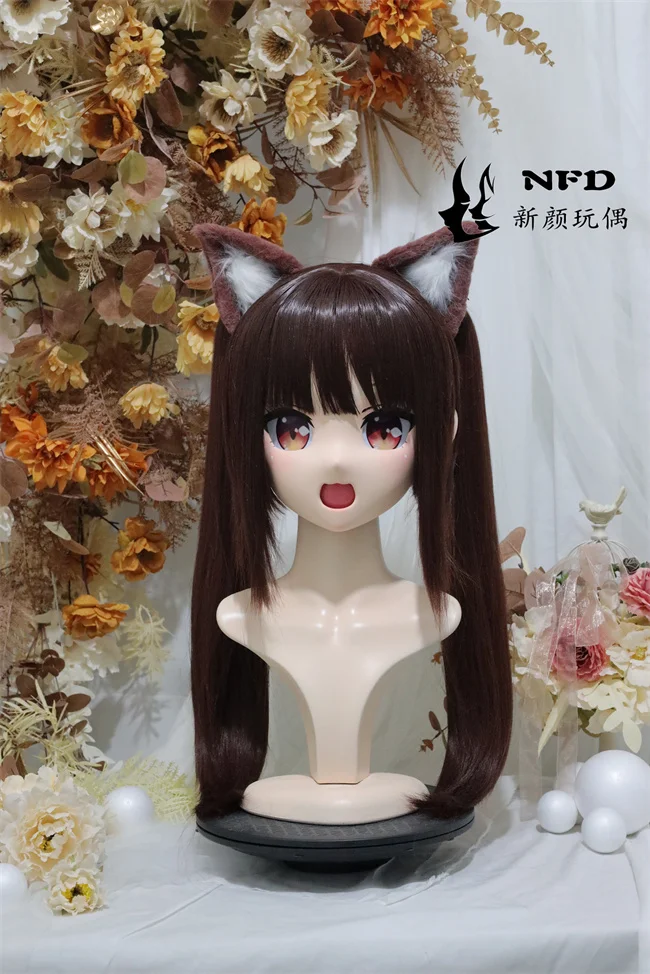 

(NFD43-7)Customize Full Head With Lock Crossdress Doll Female/Girl Japanese Anime Cartoon Character Kig Cosplay Kigurumi Mask