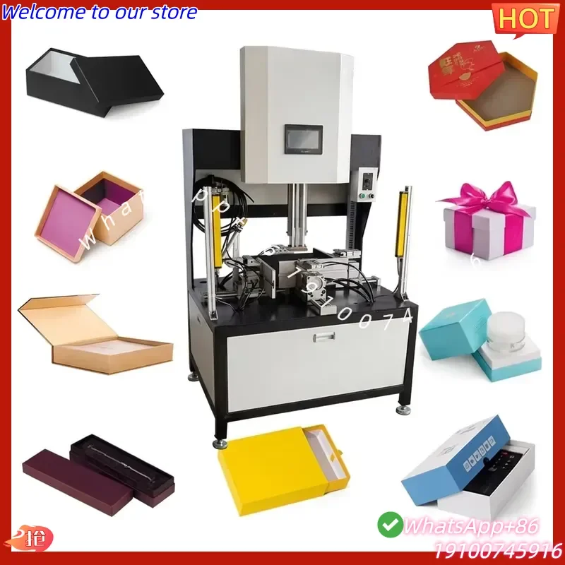 CECertificate Integrated Paper Box Forming Machine Servo Edge Wrapping Bubble Pressing for All Kinds of Rigid Gift Box