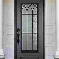 Customized Door DepositEntrance Elegant Steel Fire Patio Doors Flat Double Or Single With Sidelights For Home Window 6