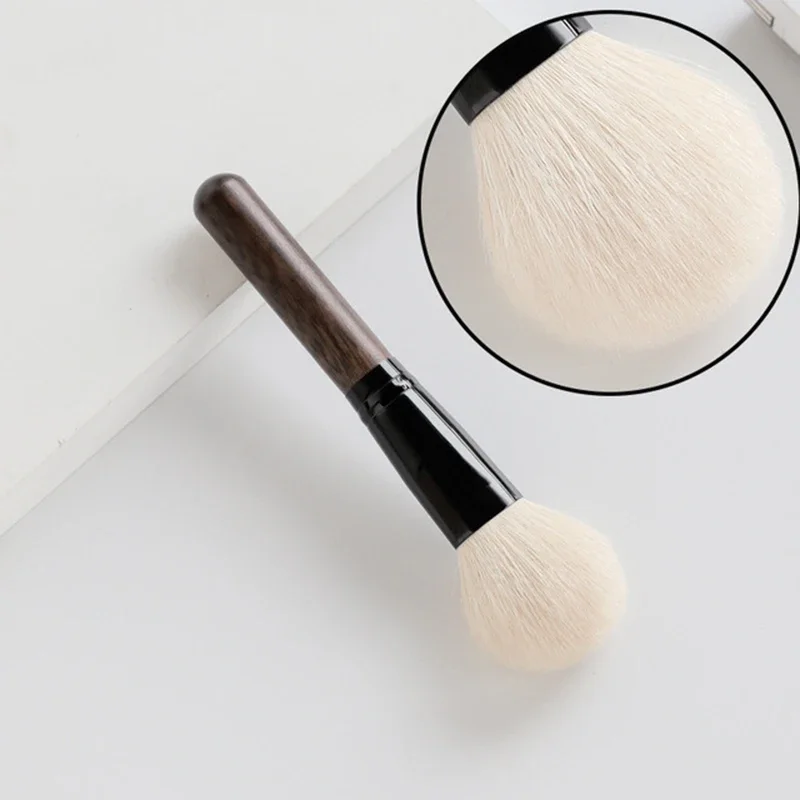 Big Goat Hair Round Blush Brush Overall Blending Make Up Brush Foundation Eyeshadow Eyebrow Eyeliner Highlighter Bronzer Brush