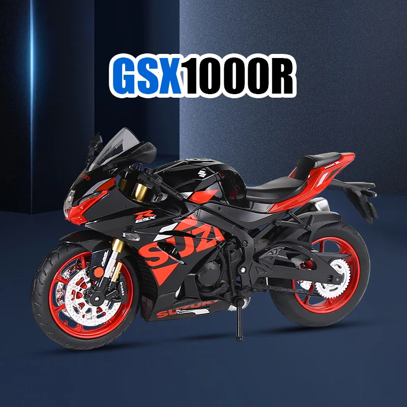 

1:12 Suzuki GSX1000R Simulated Motorcycle Alloy Model with Sound Light Functions Collectible Ornaments Toy Gift