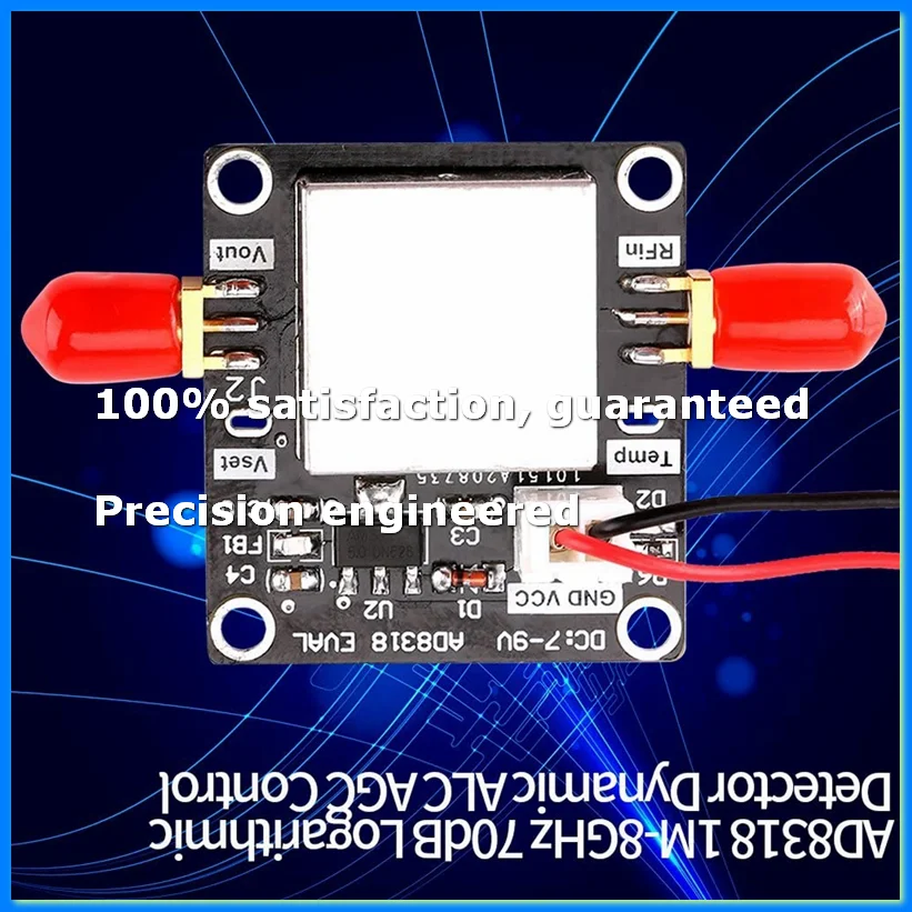 AD8318 Logarithmic Detector Mondule Amplifier 1M-8GHz 70DB Dynamic ALC AGC Control Logarithmic Detector Mondule-A49I