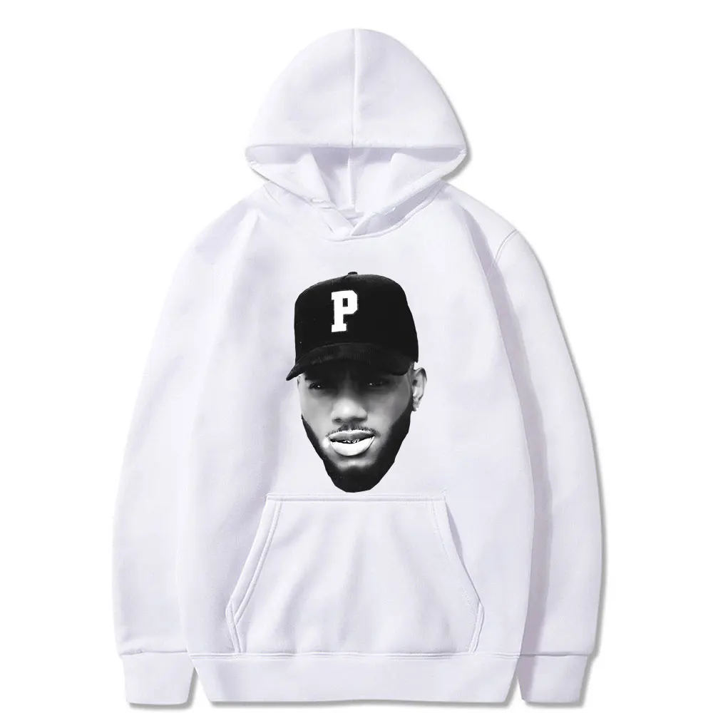 Rapper Bryson Tiller Big Head Graphic Hoodie Men's Vintage Sweatshirt Men Women Hip Hop Oversized Hoodies Male Fleece Pullover