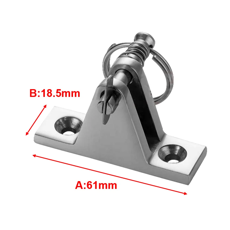 Alastin 316 Stainless Deck Hinge Mount Quick Release Marine Boat Bimini Top Fittings Durable Boat Deck Hinge Boat Accessories