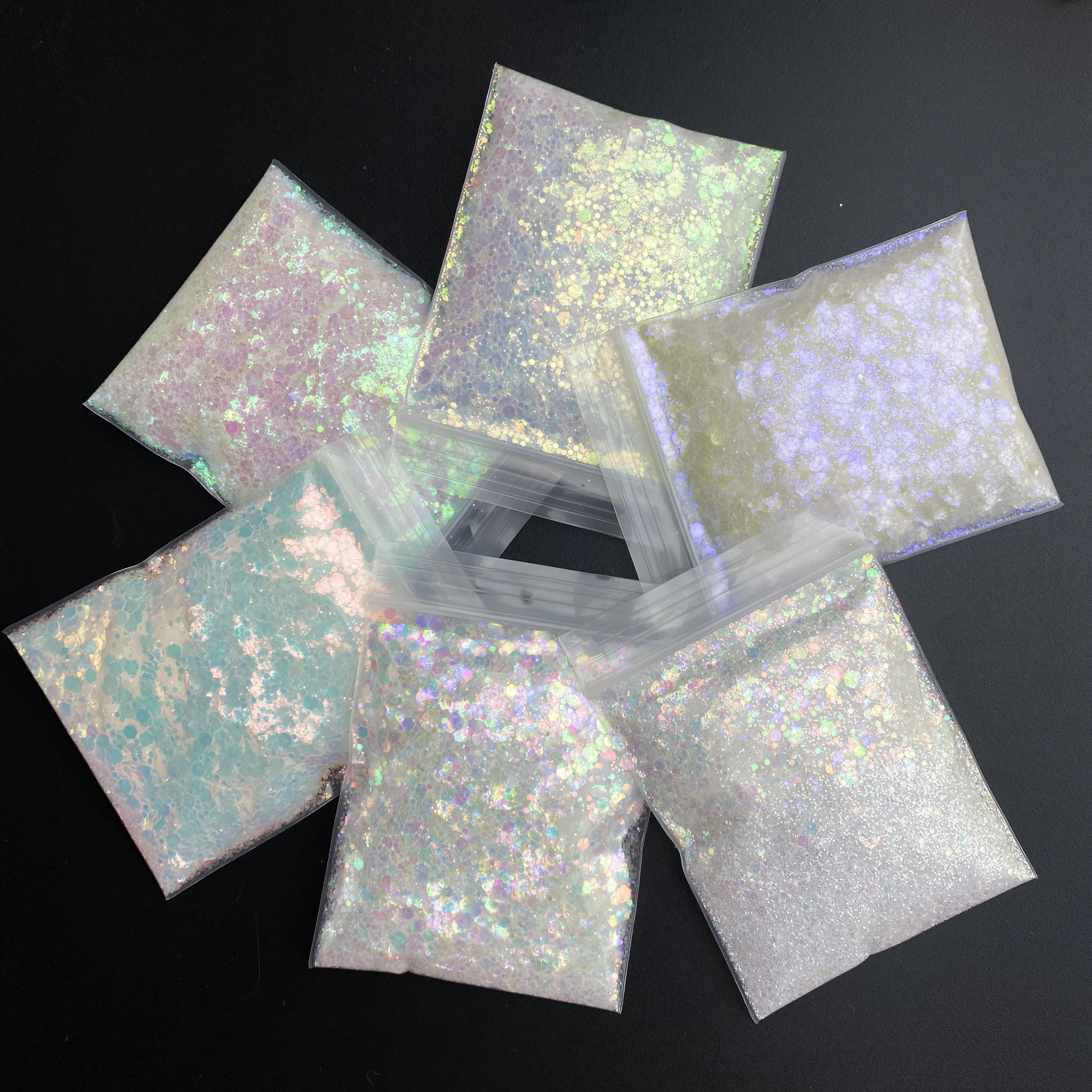 10 G/zak Neon Zeemeermin Vlokken Poeder Iriserende Hexagon Nail Art Glitter Pailletten Voor Festival Decoratie