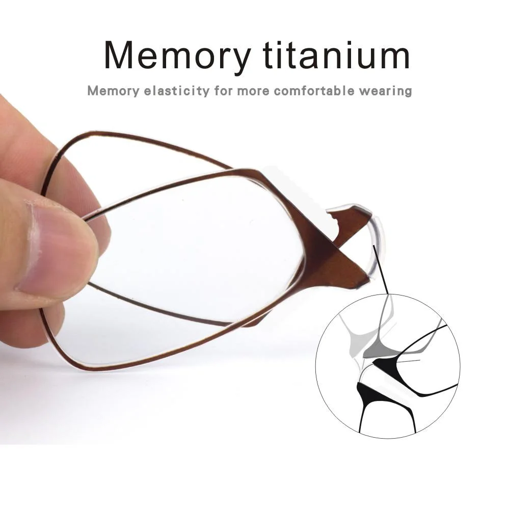 Mini-Lesebrille für Damen, Nasenklammer, dünn, faltbar, faltbar, Dioptrienbrille, Herren, Optik, Brillen – Detail 2