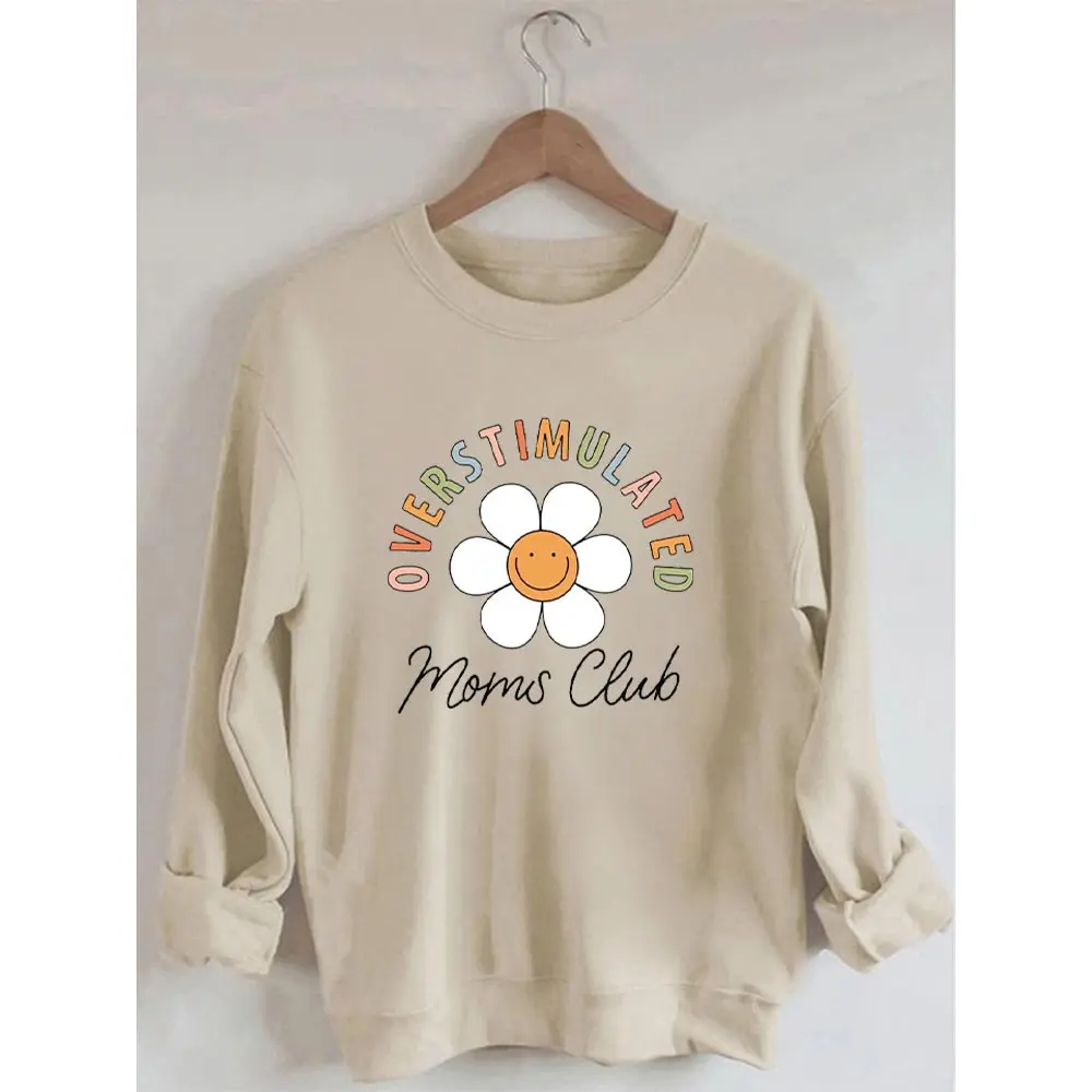 

Rheaclots Overstimulated Moms Club Comfort Colors Long Sleeves Sweatshirt