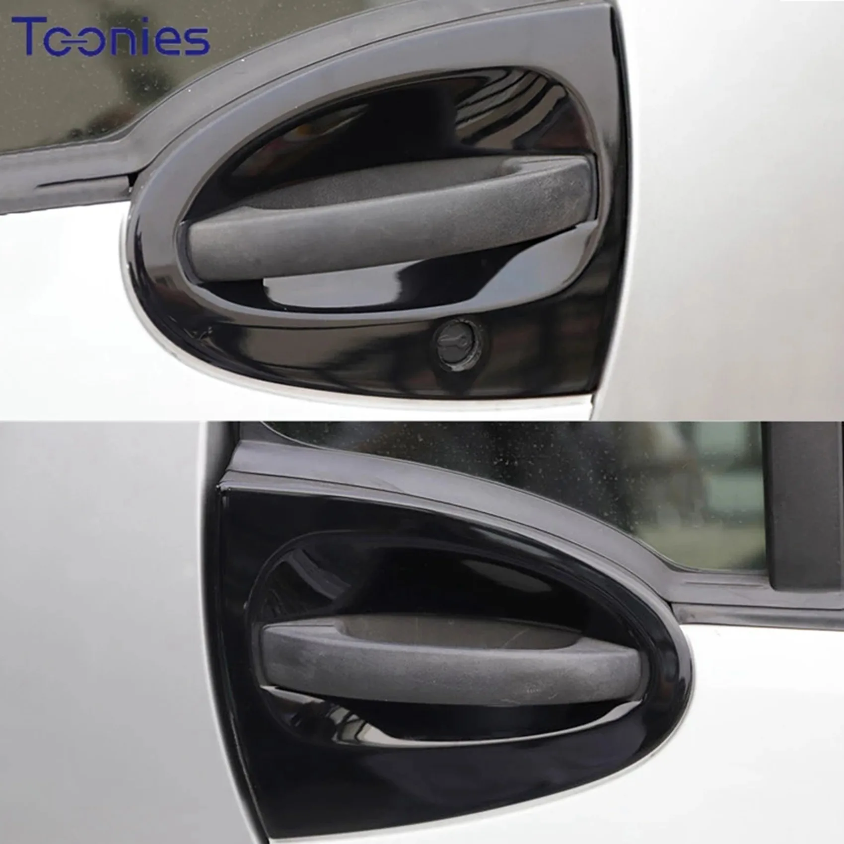 For Mercedes-Benz Smart 451 Fortwo Car Door Bowl Decorative Protective Cover Trim Car Styling