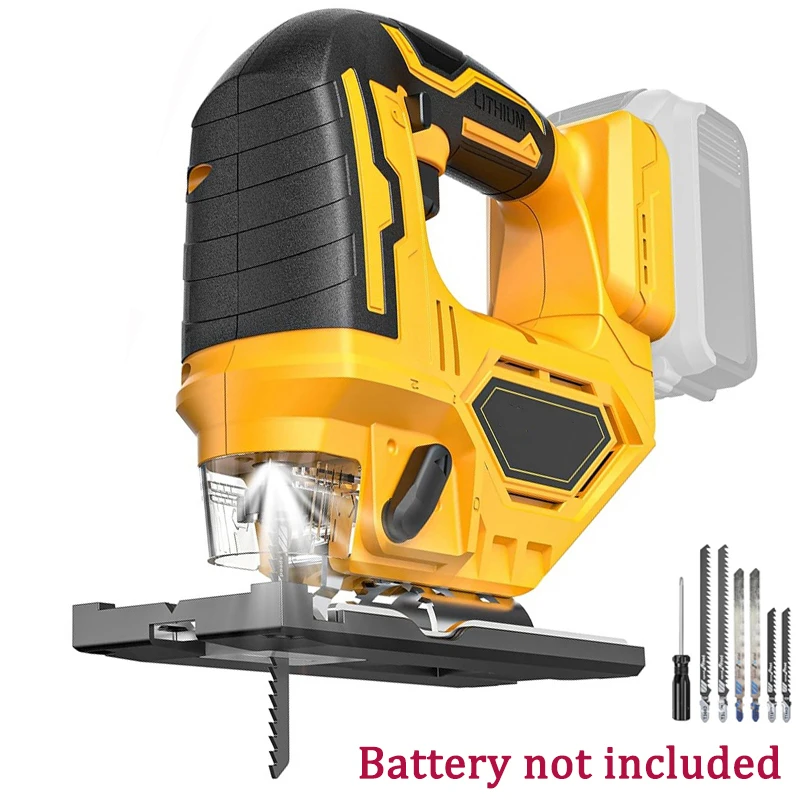Cordless Jig Saw for Dewalt 20V Max Li-ion Battery Electric Jig Saw Woodworking Multi-Function Portable Power Tool