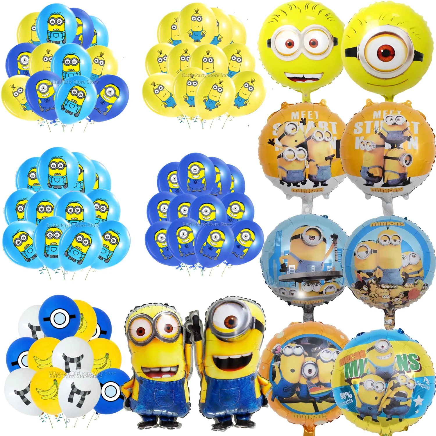Globo súper bonito de Despicable Me, globo de látex de hombre de plátano amarillo, globo de helio de aluminio, Baby Shower, recuerdos de fiesta para niños, suministros de regalo