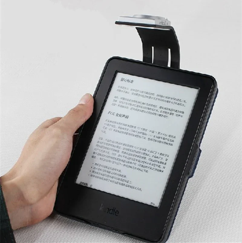 Novo portátil clip-on led livro luz led leitura livro nightlight novidade ebook lâmpada branco preto azul verde