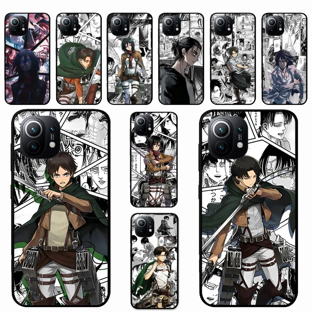 Anime A-Attack ON T-TitanS Phone Case For Xiaomi Mi 5X 8 9 10 11 12 Lite Pro 10T PocoX3pro PocoM3 Note 10 Pro Lite