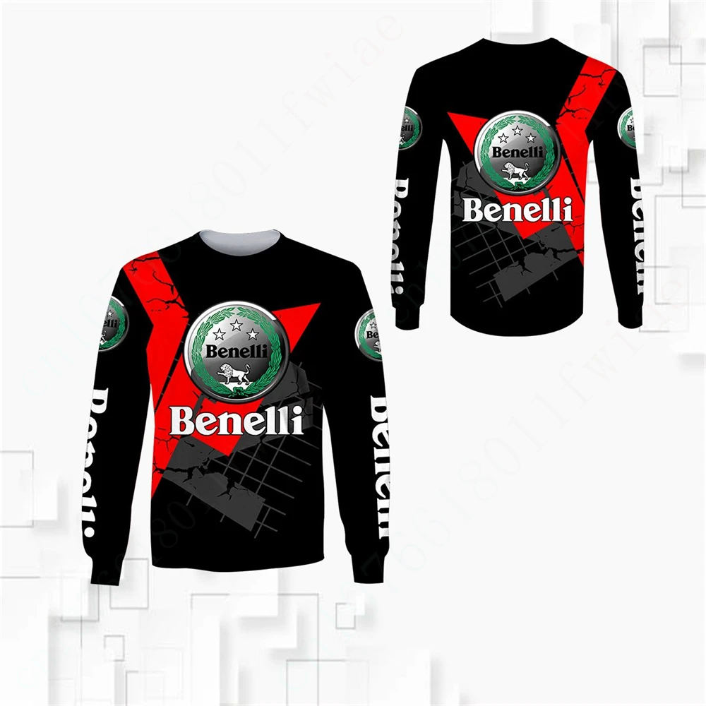 

Benelli T Shirt For Men Women Harajuku Sweatshirt Top Unisex Clothing Casual Quick Drying O Neck Long Sleeve Anime T-shirts