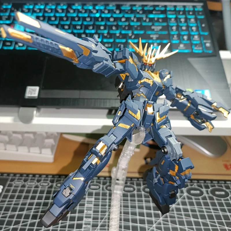 バンダイ-ガンダムバンシー破壊モードモデル,hgucシリーズアセンブリ玩具,アニメーション周辺収集フィギュア,ギフト