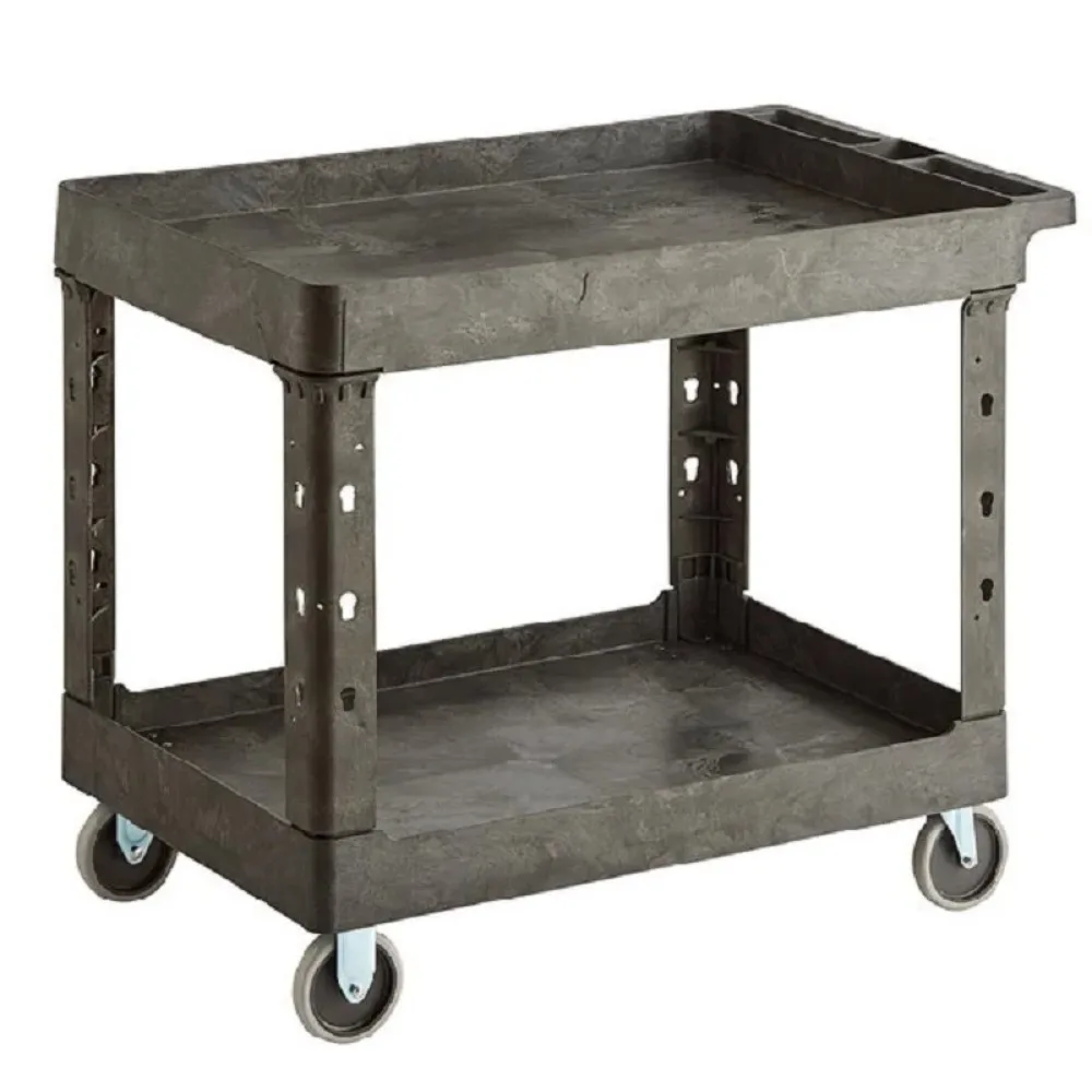 Plastic PP Cabinet Industrial Grade Trolley with Wheels Tools Cart Workshop Garage Workbench Organizer Pallet Accessories