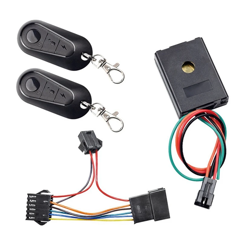 2X E-Bike Alarm System 36V 48V 60V 72V With Dual Switch For Electric Bicycle Motorcycle Scooter Brushless Controller