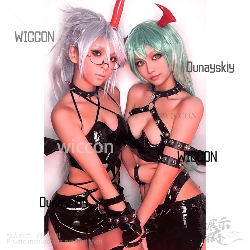 Shop1104345165 Store GARTERBELT play Scanty tume ملهى ليلي الملكة براءات الاختراع والجلود شيطان مثير PU ضيق الهالوين