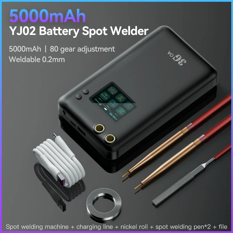 

3G OA Spot Welding Machine for Battery/Soldering Repair Spot Welder Fixture/80 Gear Fine Adjustment Large Full-Color LCD Screen