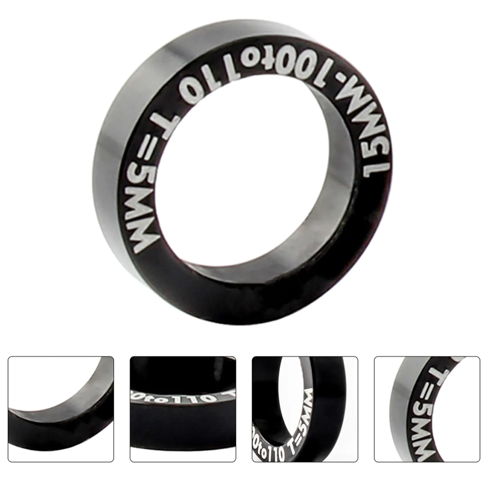 Fahrrad nabe Umbau Adapter 110 auf mm Aluminium legierung Fahrrad Boost Nabe Umwandlung Schraube Unter leg scheibe Fahrrad Zubehör 2 stücke schwarz – Detail 5