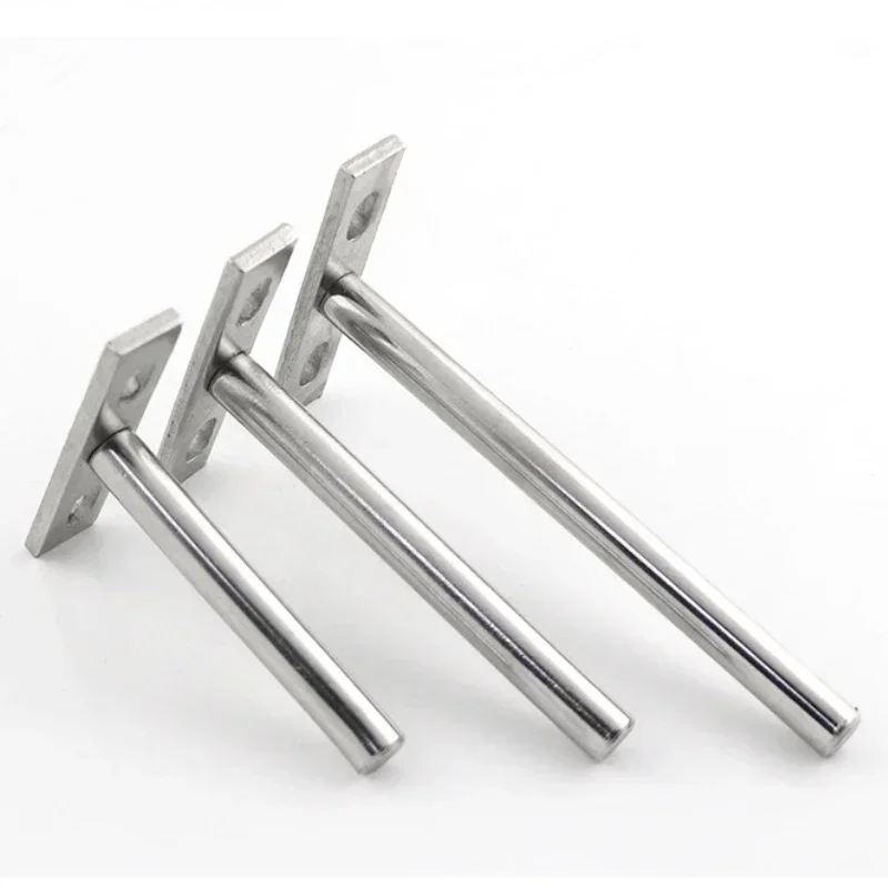 Soporte plegable para estante de pared, accesorio oculto, flotante, para trabajo pesado, 3, 4 y 5 pulgadas, 10 piezas