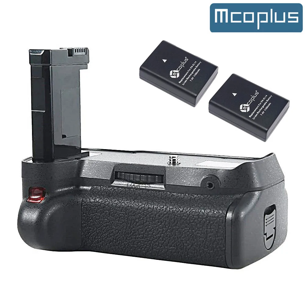 Mcoplus MB-D3100 Professional Vertical Battery Grip for D5300 D3100 D3200 D3300 Camera with 2 psc EN-EL14 battery