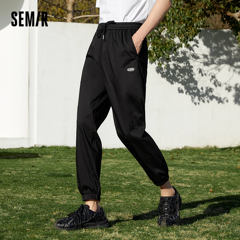 

Semir Casual Pants Men 2023 Summer Straight Pants Cool Antibacterial Casual Sports Ninth Pants