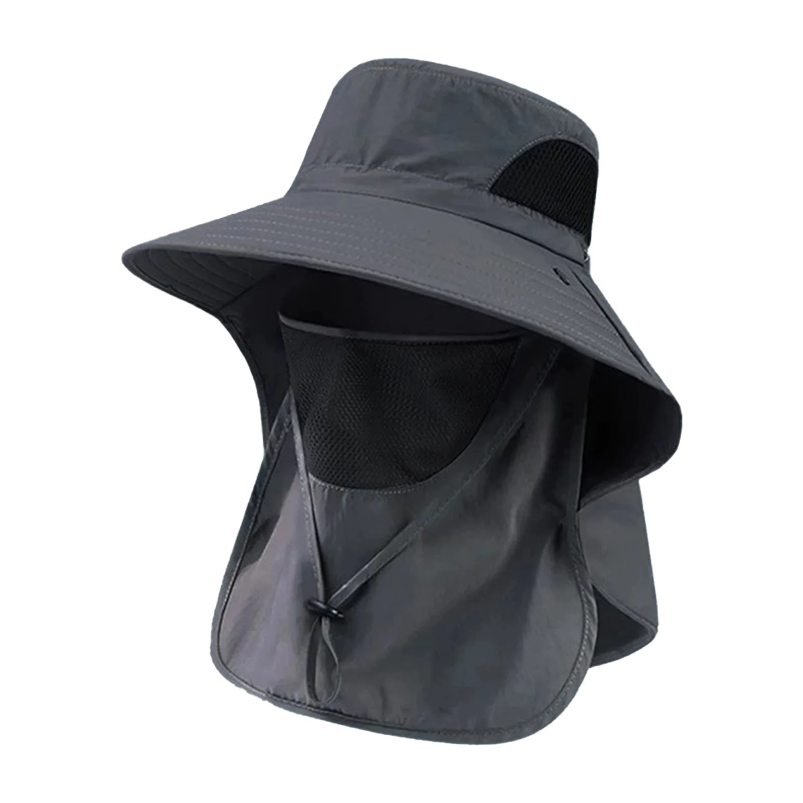 Sun Fishing Hat Women's Bucket Hat with Neck Cover Breathable Wide Brim Summer UV Protection Hat for Travel Holiday Beach