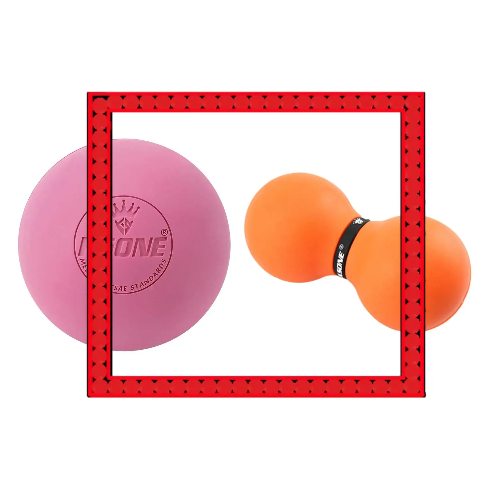 

Premium KSONE Massage Ball 6.3Cm Fascia Ball Lacrosse Ball 5 With Muscle Relief Massage Ball Peanut Shape Massage Ball 5