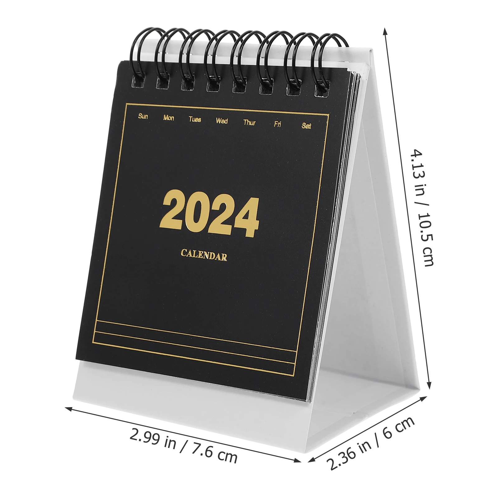 

Прочный мини-настольный 2023-2024 декоративный настольный календарь, отдельно стоящий флип для офиса, дома, толстый материал, стоячий