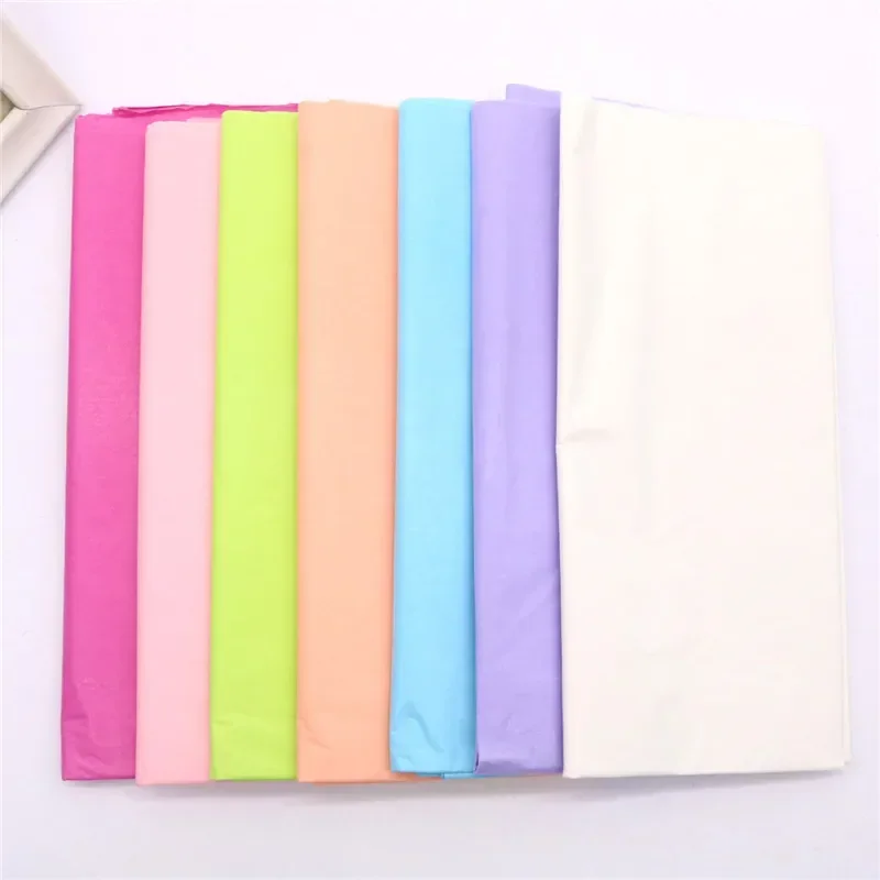 10Pcs 50*66cm Tissue Paper Flower Bouquet Wrapping For Florist Wedding Birthday Party Gift Packing Decor DIY Crafts