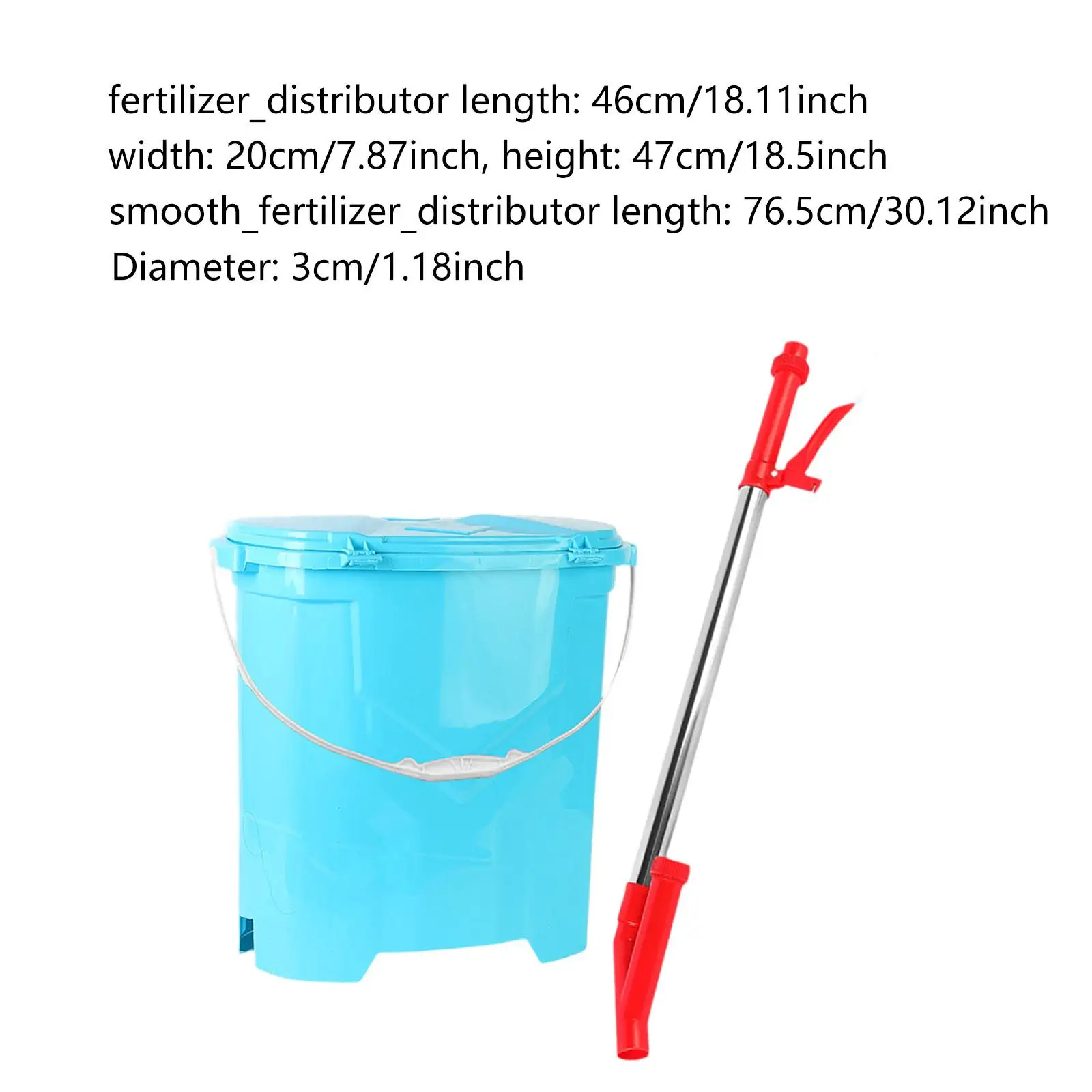 25L Back Carrying Manual Fertilizer Spreader Professional Corn Fertilizing Tool Agricultural Manual Fertilizing Labor Saving
