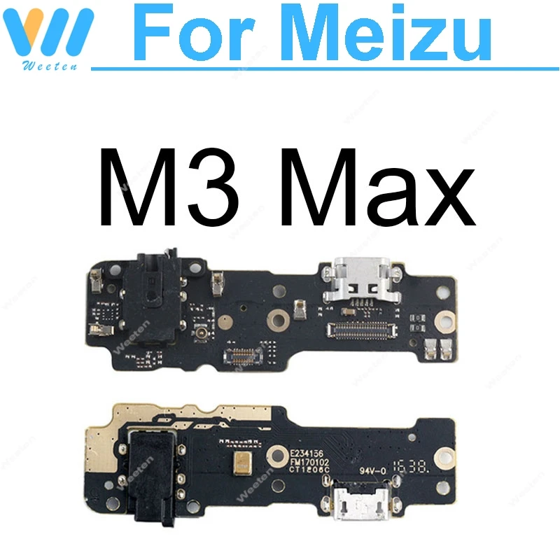 

Гибкий кабель для зарядки USB-разъема для Meizu Meilan M3 Max M3Max, USB-разъем для зарядного устройства, док-станция, запасные части для ремонта