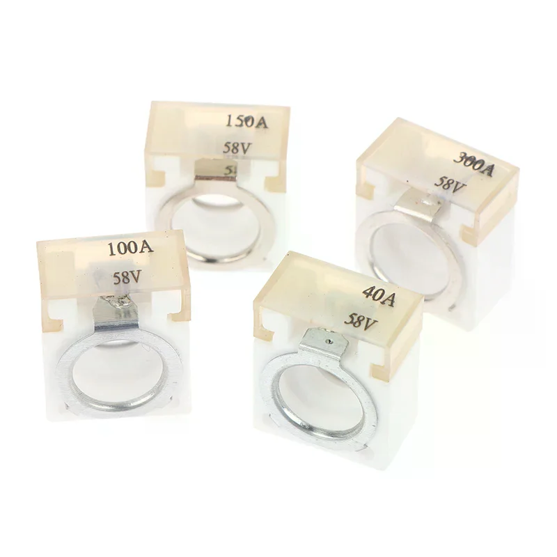 30A-600A Battery Terminal Mount Fuse Block Kit 58V With Single Stud 5/16