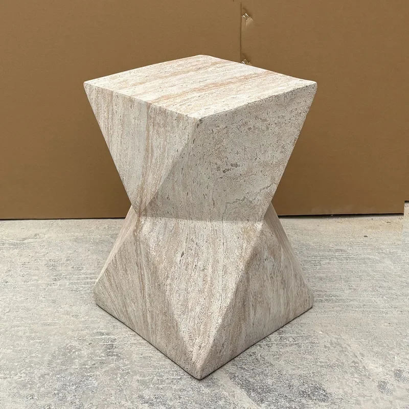 Nordic Modern Geometric Sofa Side Table Simple Art Coffee Table Small B&B Cafe Outdoor End Table Minimalist Design