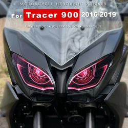 Pegatina impermeable para faro de motocicleta, calcomanías de PVC para Yamaha Tracer 900 MT09 MT 09 Tracer 2016-2019 2018, accesorios