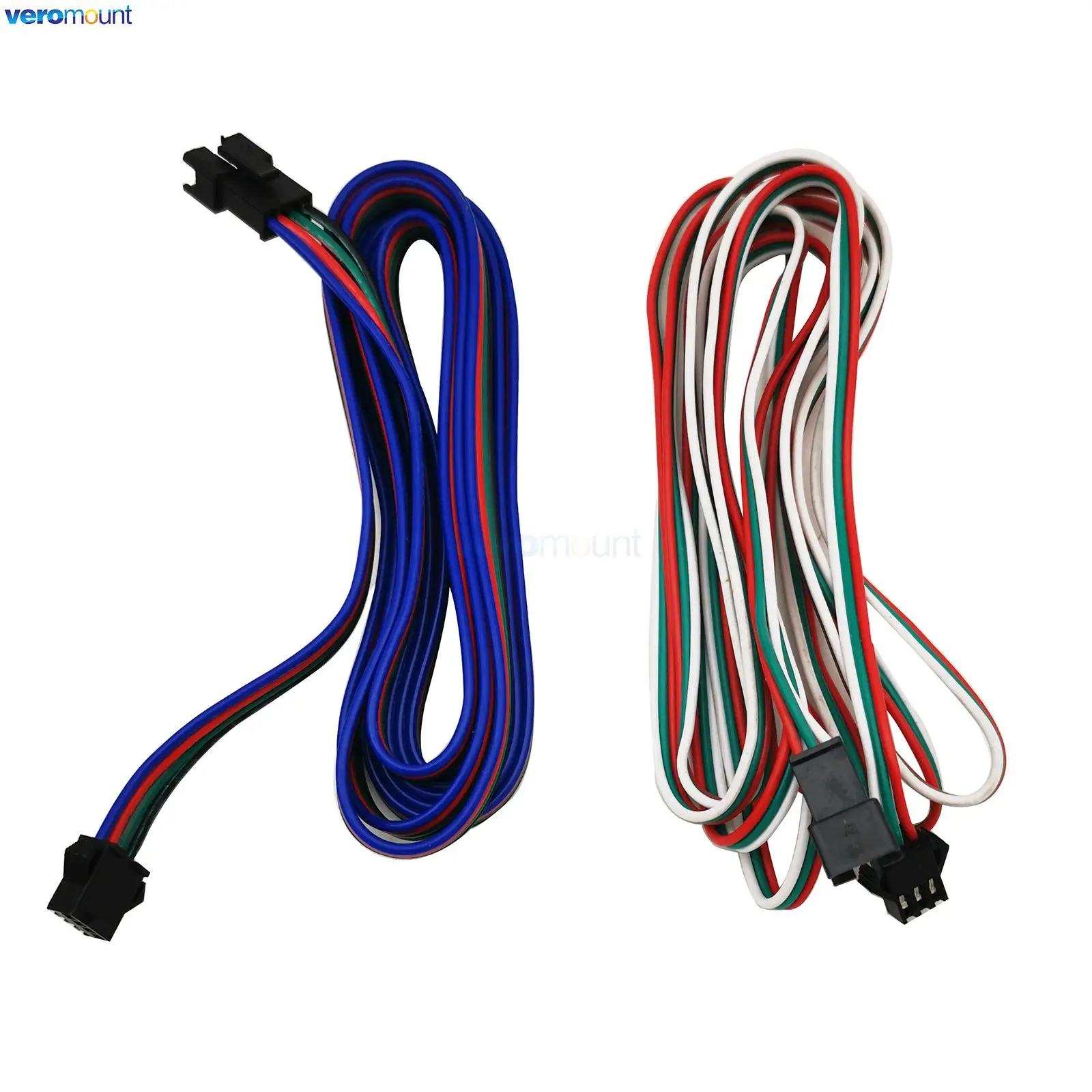 30cm 50cm 1m 2m 5m 2Pin 3Pin 4Pin JST SM Extension Cable Wire 22AWG Male to Female Plug Connector Cable for RGB RGBWW LED Strip