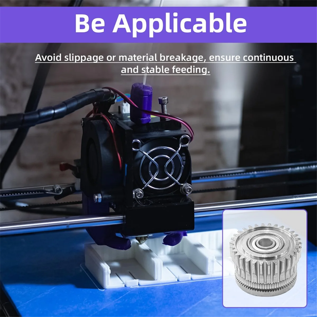 ABNJ 4 Pack Motor Extruder Gear for K1 Max - High-Performance Extruder Kit with Hardened Steel Gears
