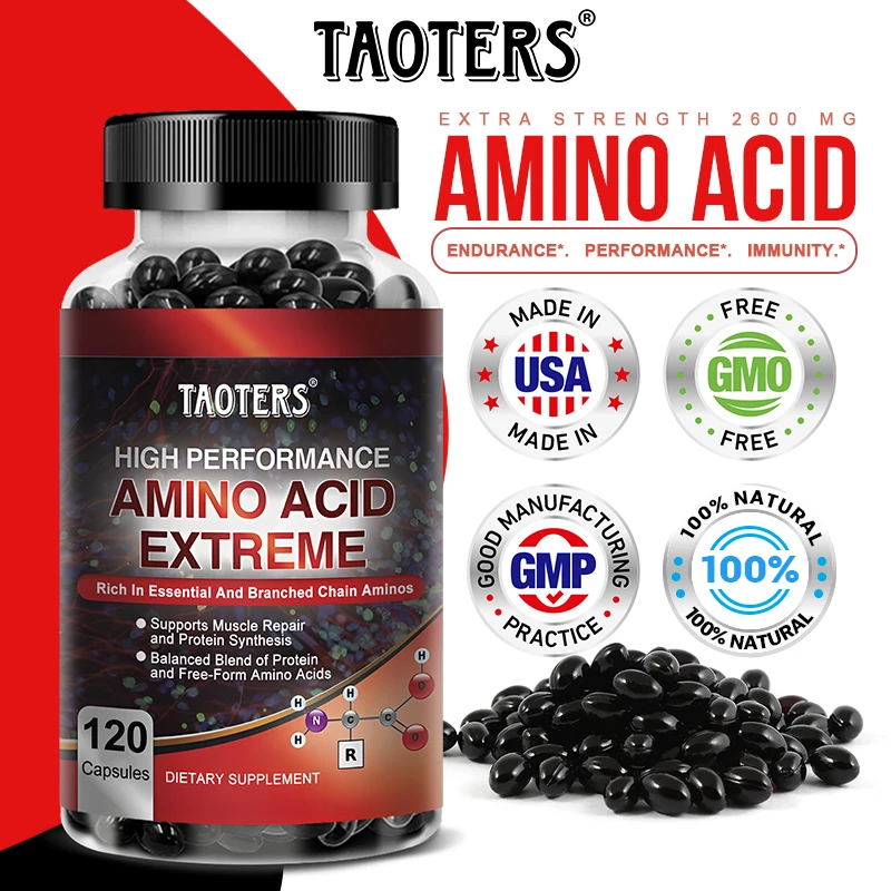 Advanced Bodybuilding Amino Acid Capsules- Helps Increase Strength, Endurance, Protein Synthesis, Build Muscle Mass, Abs, Energy