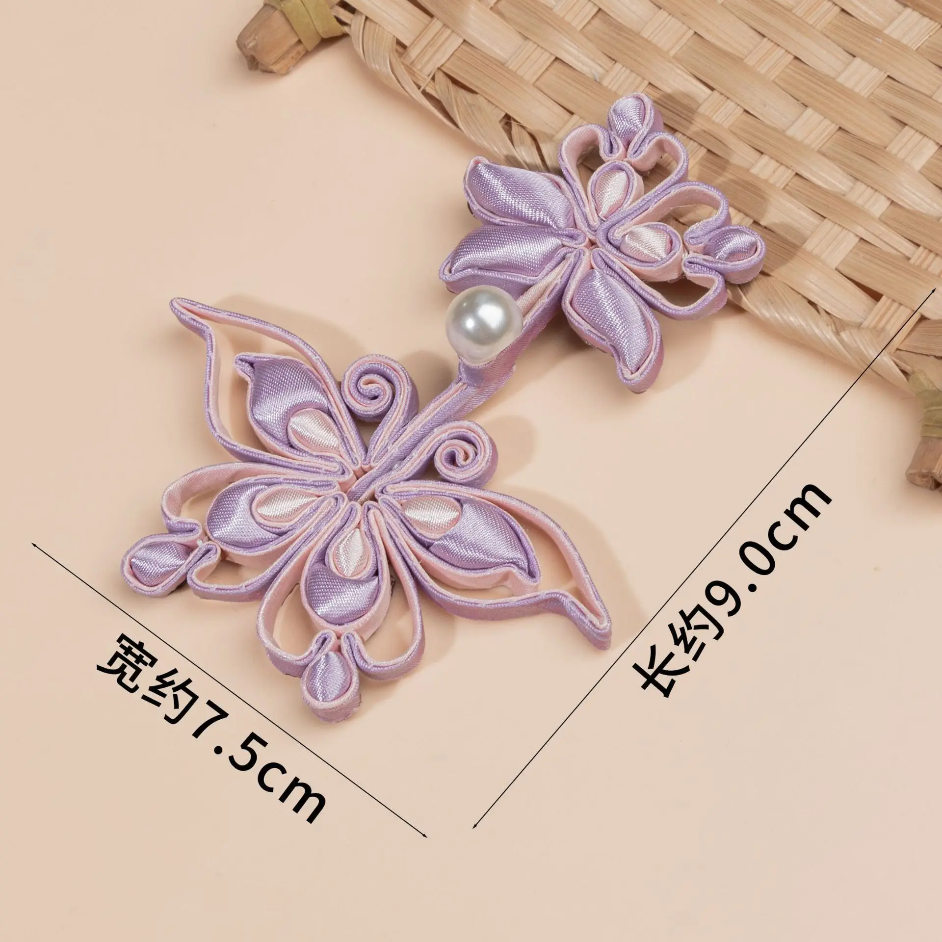 สไตล์จีน Cheongsam ปุ่มผีเสื้อ Handทอปุ่ม Tang ชุด Hanfu Hefu เสื้อผ้าจีนตกแต่งปุ่ม