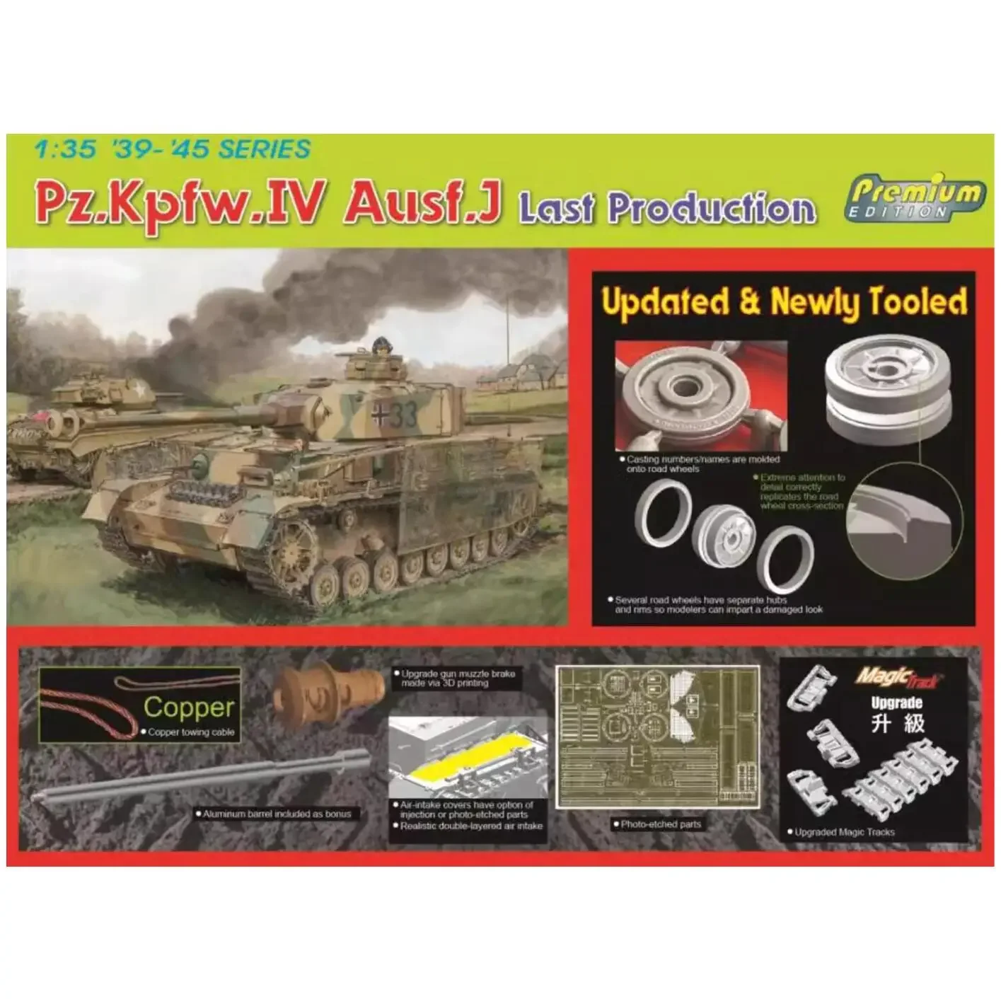 

DRAGON 6729 1/35 1/35 Pz.Kpfw.IV Ausf. J Last Production Model Kit