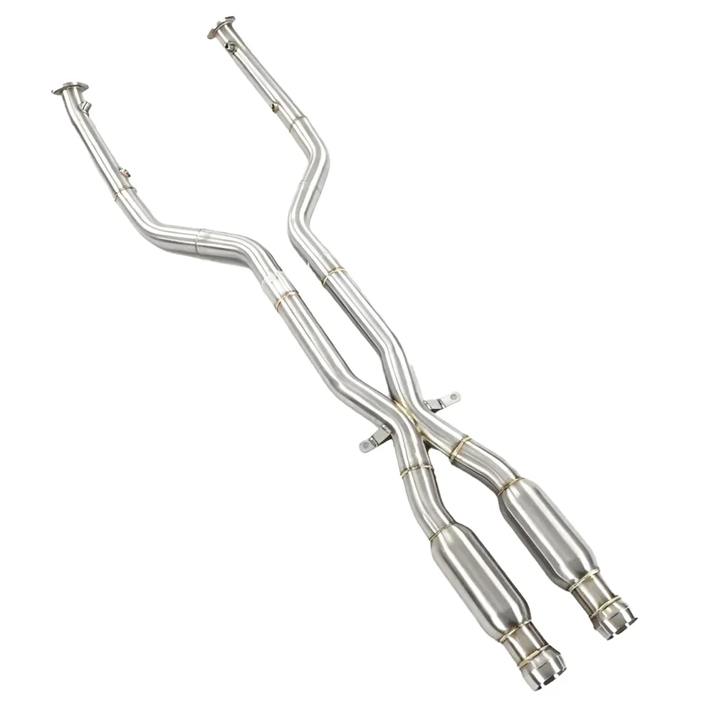 GDR Auto Performance Exhaust System MidPipe Stainless Steel Tuning Midpipe for C43 GLC43 3.0T SS304