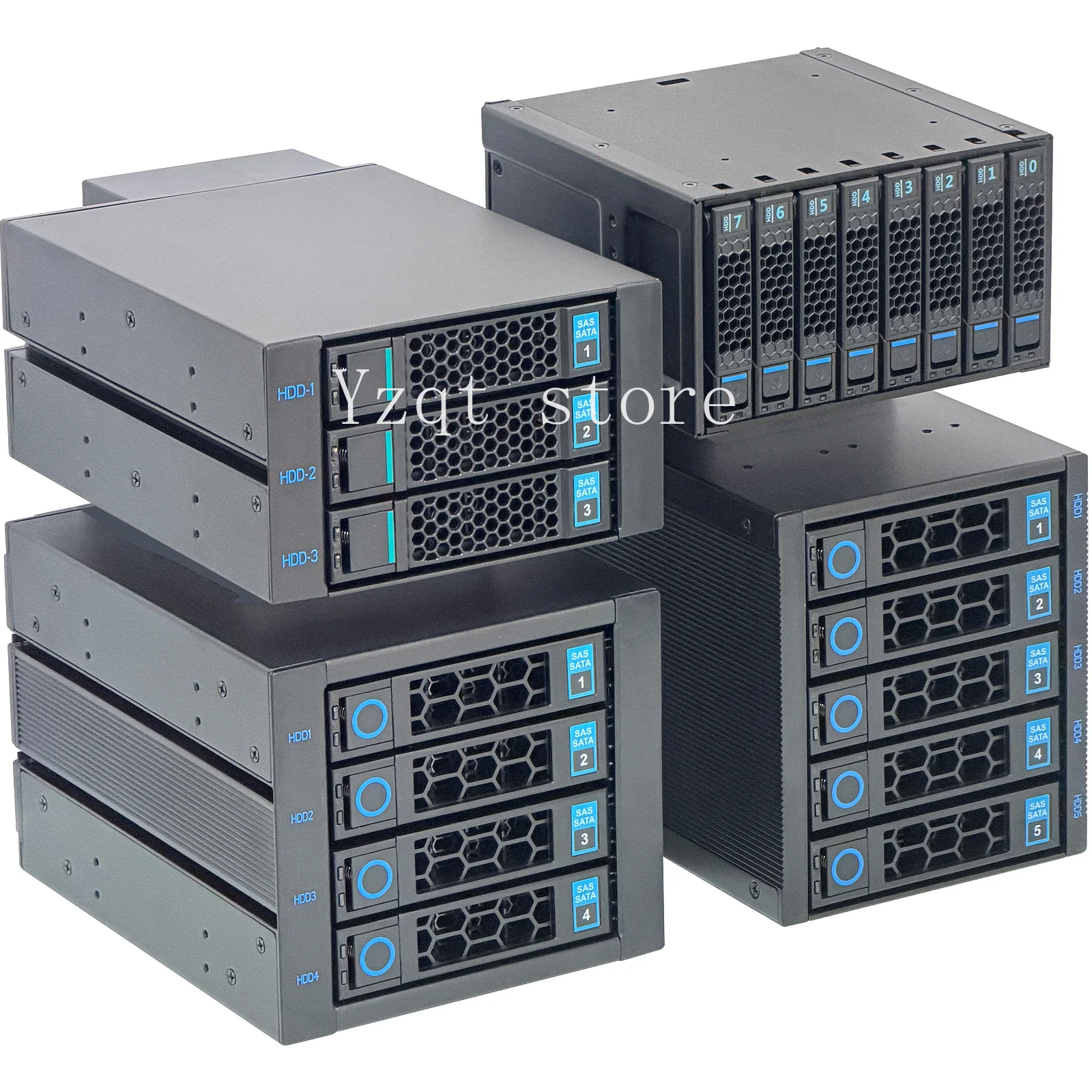 Hard Disk Cage Three Optical Drive Position Hot Swap Hard Disk Module Chassis with Backplane Extension 5 Disk SAS