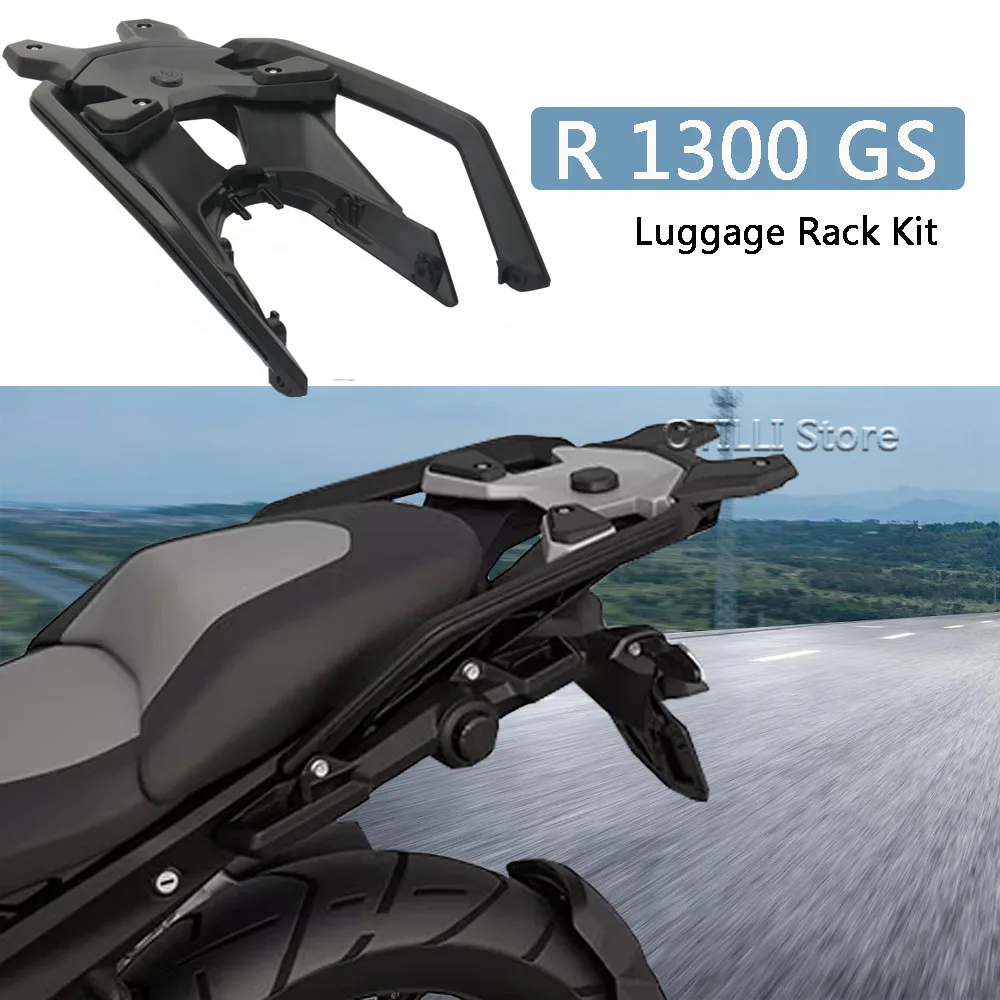 

New Motorcycle Rear Luggage Rack Carrier With USB Port For BMW R 1300 GS GS1300 R1300GS 2023 2024 2025 Top Box Bracket Kit