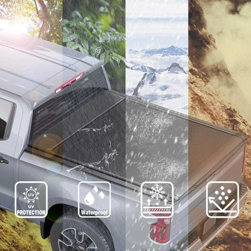 قابل للسحب شاحنة سرير غطاء تونيو ل 2014 2015 2016 2017 2018 2019 2020 2021 2022 2023 2024 2025 2026 تشيفي سيلفرادو/سي #4