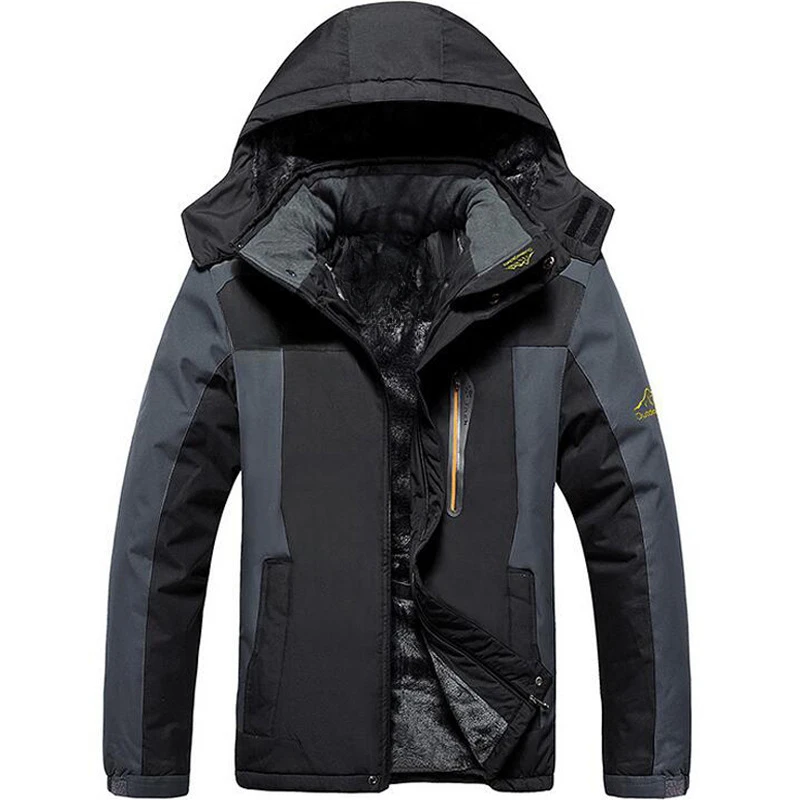 Men Thermal Parkas Plus Size 9XL Winter Jackets Waterproof Overcoat Army Military Windbreaker Jacket Thick Fleece Coats Hombre