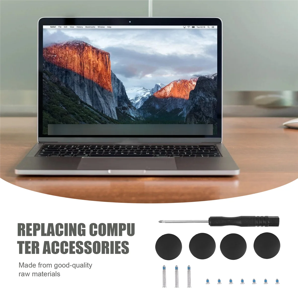 Новые резиновые ножки с винтами, набор нижних отверток для MacBook PRO A1278 A1286 A1297 13, 15, 17 (не для экранов Retina)