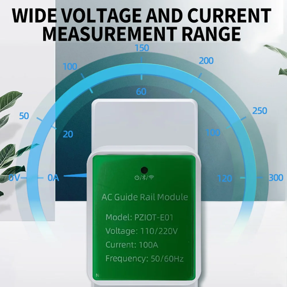 Tuya Smart Energy Meter Voltmeter Ammeter Din Rail Wattmeter Voltage Relay 220V Contactor Single Phase Wifi Smart Power Meter AC