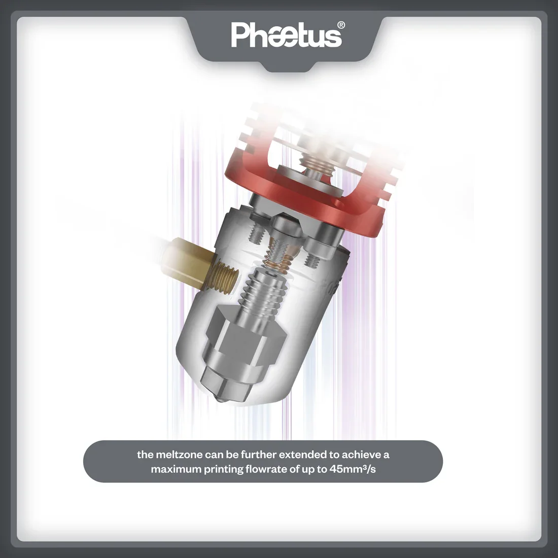 Phaetus Next G Hotend Next G Fiber Hotend High Flow Rate Detachable V6 Nozzles Compatible with Voron Prusa Mk2 Mk3 Creality