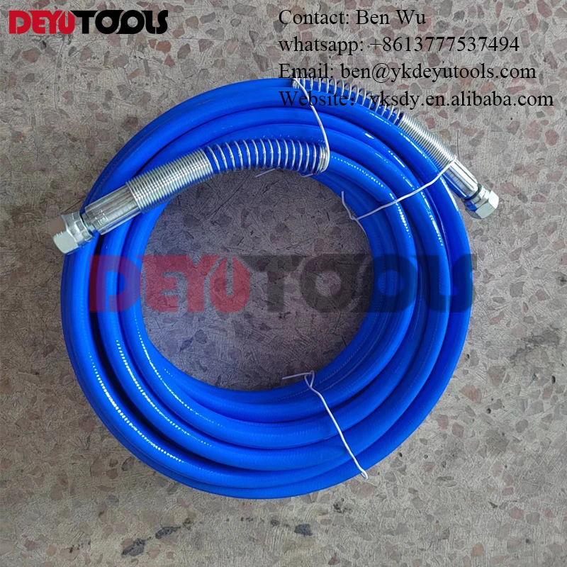 15m Airless Paint Spray Hose Tube Pipe 3300PSI Sprayer Fiber For Sprayer Gun New Dropshipping