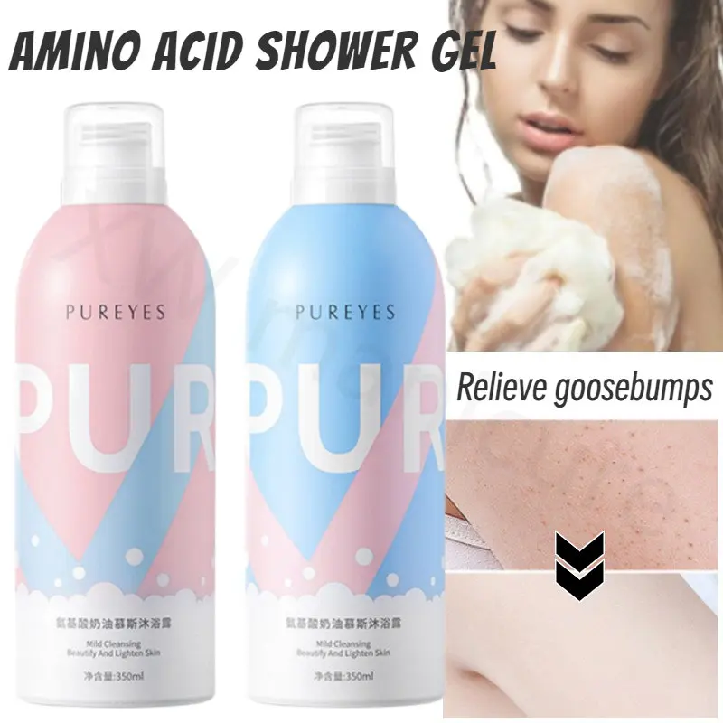 350ml Amino Acid Mousse Moisturizing Men and Women Refreshing Fragrance Lasting Cleansing Oil Control Shower Gel  Body Care